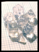 Dice : Dice - Dice Sets - Crystal Caste Transparent Jumbo - Clear - Gen Con Aug 2012